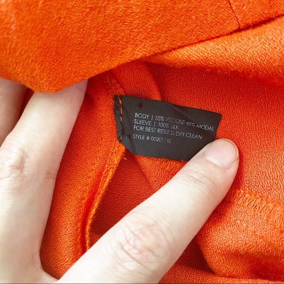 Club Monaco Jay Orange Floral Shift Dress - Picture 8 of 8